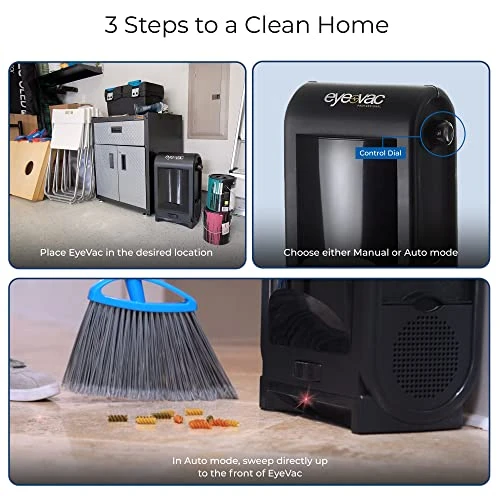Touchless Automatic Dustpan Vacuum - Ultra Fast & Powerful for Salon Pet Hair Kitchen, EyeVac