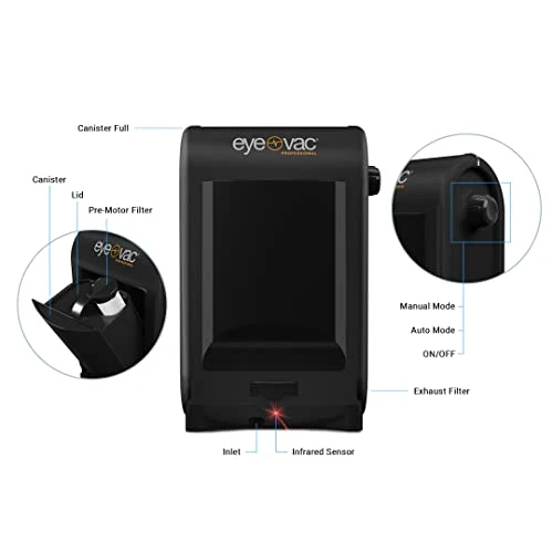 Touchless Automatic Dustpan Vacuum - Ultra Fast & Powerful for Salon Pet Hair Kitchen, EyeVac