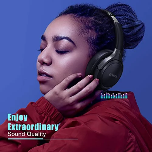 Bluetooth Headphones Over Ear — Wireless Earbuds, BERIBES