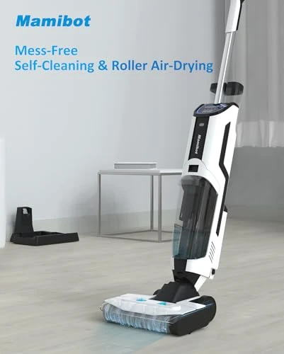 Smart Cordless Wet Dry Vacuum Cleaner and Mop with Self-Cleaning — Robot Vacuum, Mamibot