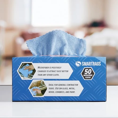 Lint Free Microfiber Cleaning Cloths in Dispenser Box, Arkwright