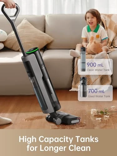 Wet Dry Vacuum Cleaner, Cordless Vacuum Mop All in One, Smart Floor Cleaner for Hard Floor — Robot Vacuum, Dreame