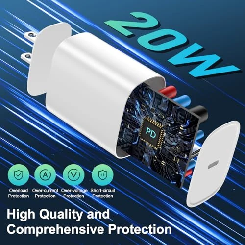 10FT Long Fast Charging Lightning Cable with 20W USB C Charger Block, SHENZHEN XUAN YANG TECHNOLOGY CO LTD