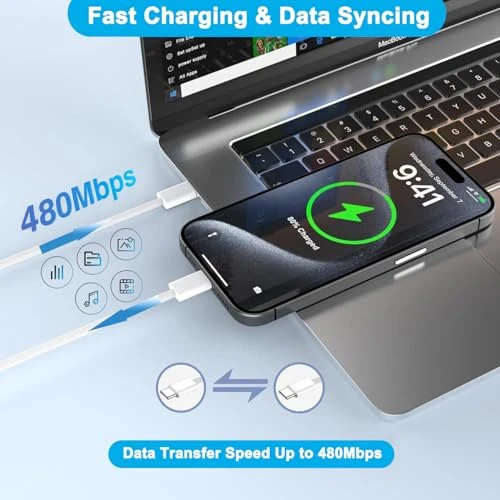 Fast Charging USB C Charger for iPhone 16/15 and iPad — Power Bank, Blechmeki
