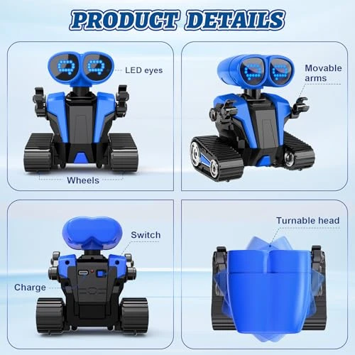 Remote Control Robot Toy with LED Eyes for Kids — Coding Robot, MindPal