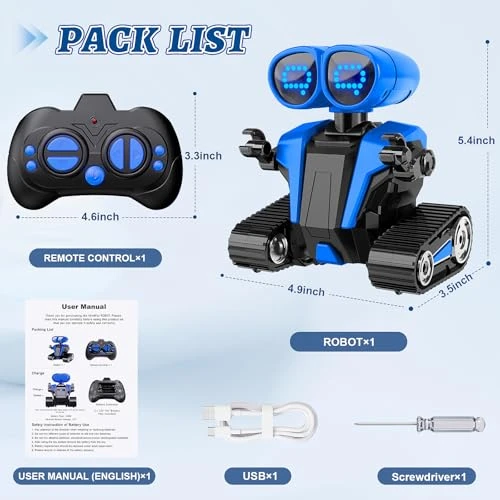Remote Control Robot Toy with LED Eyes for Kids — Coding Robot, MindPal