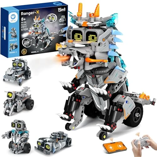 Robot Dinosaur Building Kit with Remote Control — Coding Robot, Sillbird