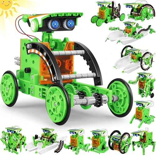 13-in-1 Education Solar Power Robots Toy, Bottleboom