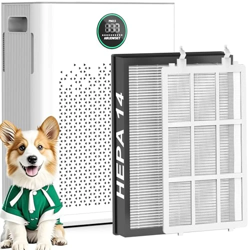 Large Room HEPA Air Purifier with PM2.5 Sensor and Washable Filter — Air Purifier, AIRJOWSET