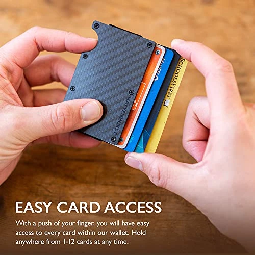Slim RFID Blocking Wallet with Money Clip, Hayvenhurst