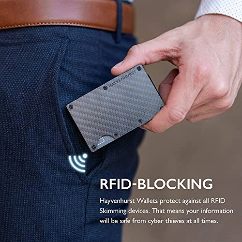 Slim RFID Blocking Wallet with Money Clip, Hayvenhurst