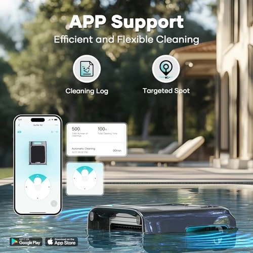 Solar Powered Pool Surface Skimmer Robot, AIPER