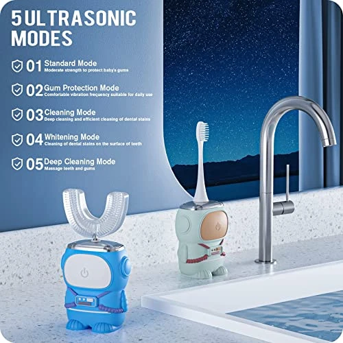 Ultrasonic Kid's U-Shaped Electric Toothbrush — Electric Toothbrush, RexCodar