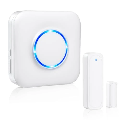 Wireless Door Open Contact Sensor Alarm Chime with 600 FT Range, Satisure