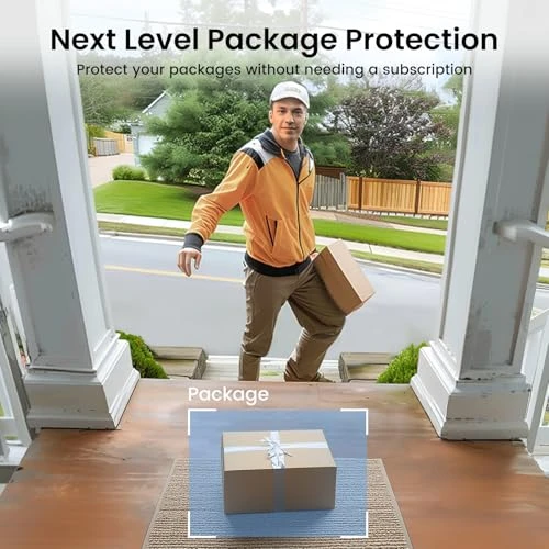 Wireless Video Doorbell Camera with Head-to-Toe View, No Monthly Fees — Video Doorbell, AOSU