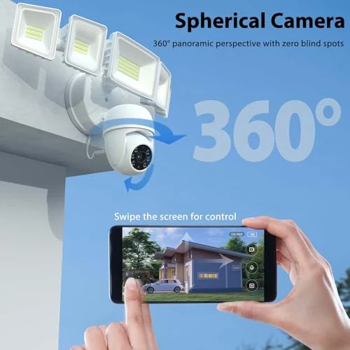 Outdoor Floodlight Camera with Motion Activation, iMaihom