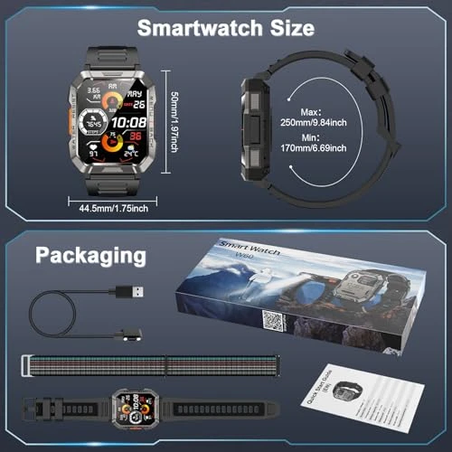Military Smart Watch for Men — Smart Watch, Blackview