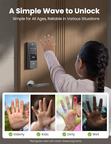 Smart Door Lock with Palm Vein Recognition — Smart Lock, GHome Smart
