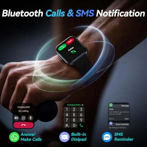 Smartwatch with Alexa, Fitness Tracking, and Bluetooth Calls — Smart Watch, Fitpolo