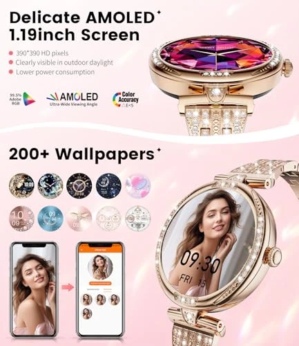Smart Watch with Diamonds for Women — Smart Watch, LIGE