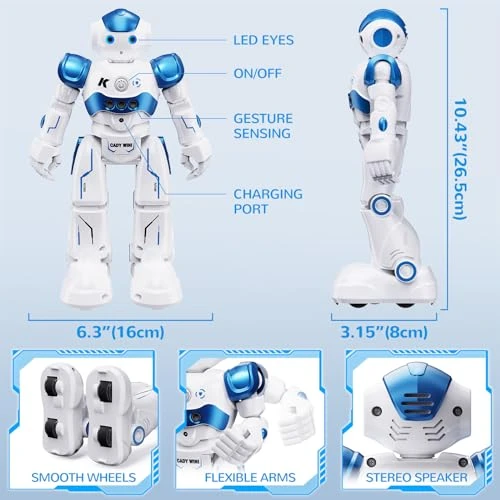 Gesture Sensing Programmable Rechargeable Remote Control Robot, SGILE
