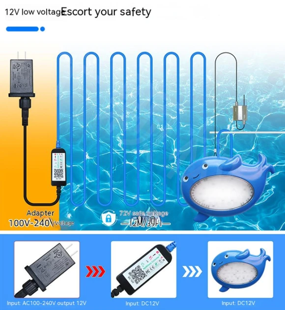 Swimming Pool Wall Mounted Underwater Ambient Light, KESHU