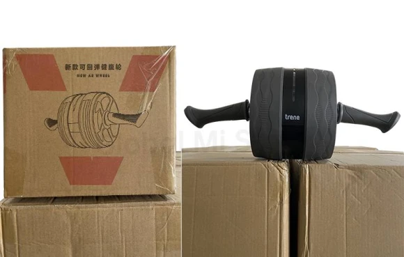 Power AB Wheel with LED Workout Tracker