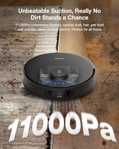 Robot Vacuum and Mop, All-in-One Cleaning Hub — Robot Vacuum, ECOVACS