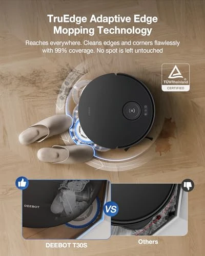 Robot Vacuum and Mop, All-in-One Cleaning Hub — Robot Vacuum, ECOVACS