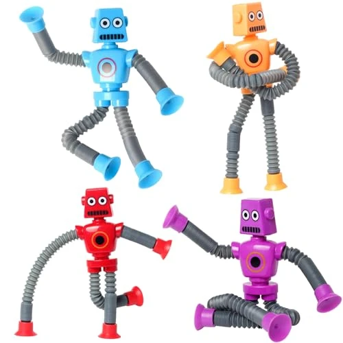 Telescopic Suction Cup Robot Easter Toy, SYSAMA