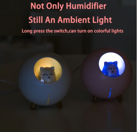 USB Humidifier Mini Planet Cat Desktop Purifier — Humidifier