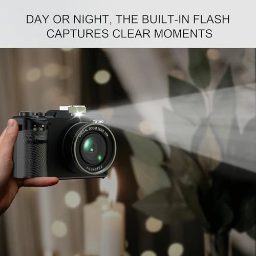 Digital Camera with WiFi, 64MP Photography and 4K 5K Vlogging Kit, Yatao