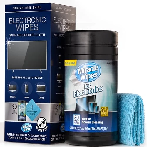 Electronics Cleaning Wipes, Miracle Brands