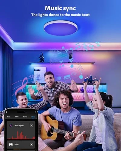 Smart LED Ceiling Light WiFi — Smart Light Bulb, AFINSEA