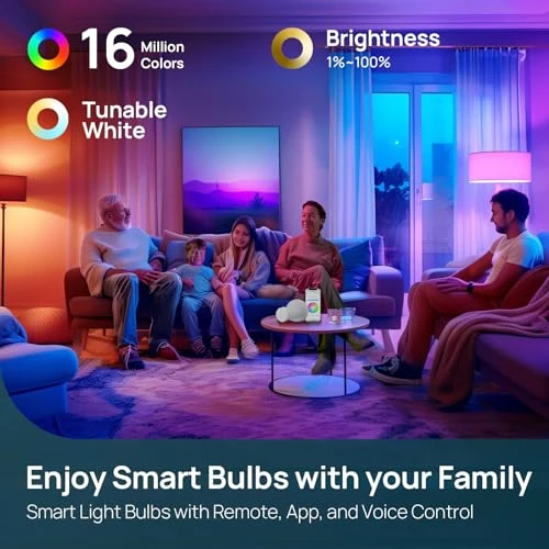 Smart Light Bulbs with Remote Control — Smart Light Bulb, Linkind