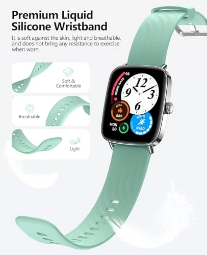 AI Voice Smartwatch with Heart Rate Monitor and Fitness Tracking — Fitness Tracker, SOUYIE