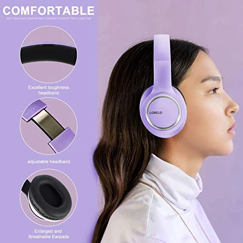 Over-Ear Wired Headphones with Microphone, LORELEI