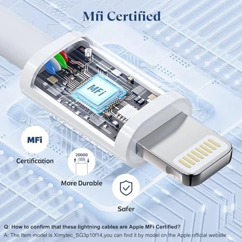 USB C to Lightning Cable, RCTech