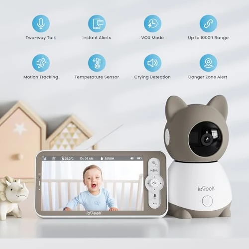 Baby Monitor with 2K Camera and Audio — Baby Monitor, iegeek
