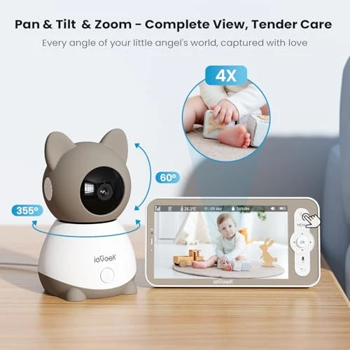 Baby Monitor with 2K Camera and Audio — Baby Monitor, iegeek