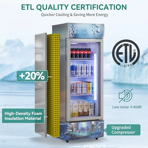 Commercial Merchandiser Display Refrigerator — Smart Refrigerator, YITAHOME