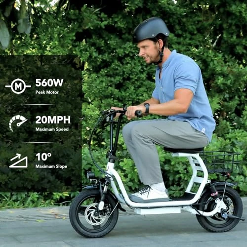 Foldable Electric Scooter with Seat — Electric Scooter, Caroma