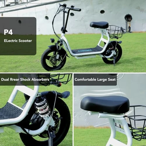 Foldable Electric Scooter with Seat — Electric Scooter, Caroma