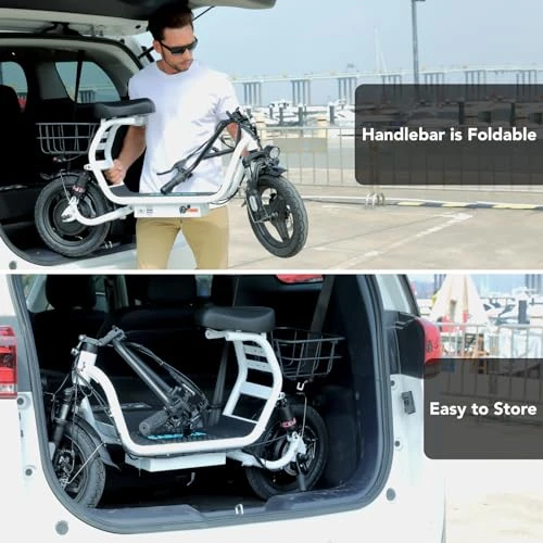 Foldable Electric Scooter with Seat — Electric Scooter, Caroma