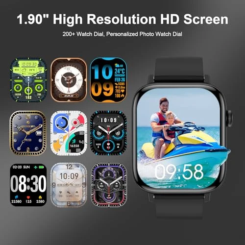 Smart Fitness Tracker Watch with Bluetooth Call — Smart Watch, PJYUBVOR