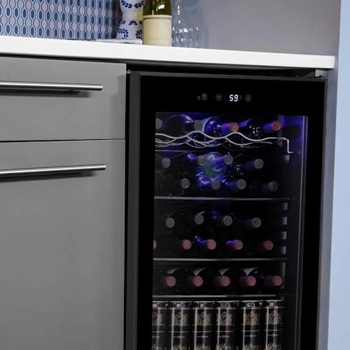 36 Bottle Wine Cooler Cabinet Beverage Refrigerator, Antarctic Star