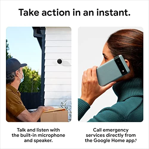 Nest Cam Outdoor or Indoor, Battery — Security Camera, Google