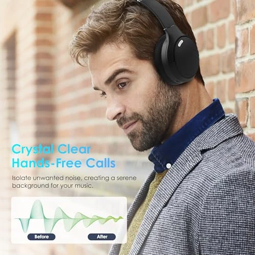 Wireless Over Ear Headphones with HiFi Stereo Microphone — Wireless Earbuds, Pointcinco