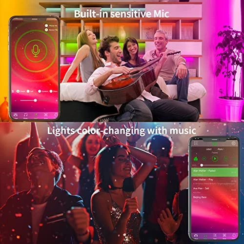 LED Strip Lights RGB Music Sync — LED Strip Lights, KSIPZE