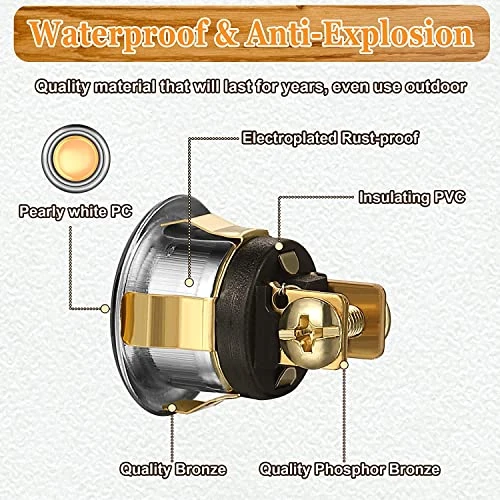 Round Metal Doorbell Push Button, Dreyoo